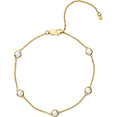 Hot Diamonds pozlátený náramok s topazmi a pravým diamantom Gemstone DL698