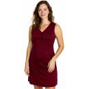 Nočná košeľa na dojčenie bez rukávov bordová