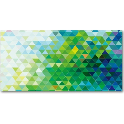 Foto obraz sklo tvrzené abstrakcie trojuholníky 100x50 cm