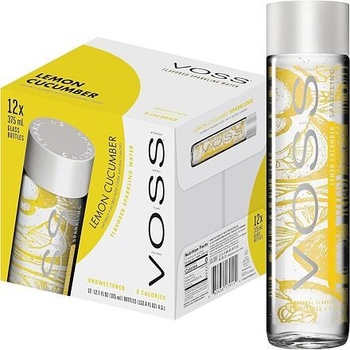 VOSS Lemon Cucumber Perlivá Sklo 12 x 375 ml