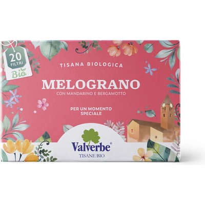 Valverbe Granátové jablko BIO bylinný čaj 20 sáčkov 30 g