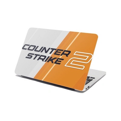 Sablio Samolepka na notebook Counter Strike 2 Oranžová - 29x20 cm