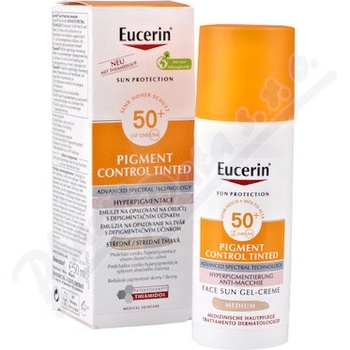 Eucerin Pigment Control emulze na opalování na obličej s depigmentačním účinkem SPF50+ středně tmavá 50 ml