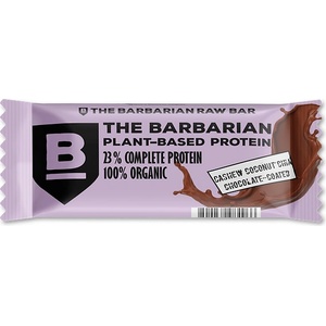 The Barbarian Protein Bar Organic Chocolated Cashew Coconut & Chia, 68 g