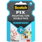 3M Самозалепваща лента, прозрачна, двустранна, 19 mm x 1, 5 m, 3M SCOTCH "Transparent" 7100261816 (7100261816)