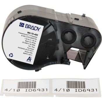 Brady M5-78-492 / 170896, 25.40 mm, Polyester, черно копиране / бял фон (170896)