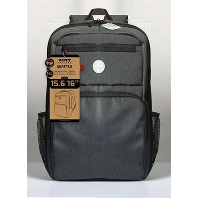 PORT Designs 110277 SEATTLE ECO 15, 6"/16", 14л, сива раница за лаптоп (110277)