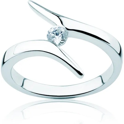 SAVICKI Годежен пръстен Minimalism: бяло злато, диамант