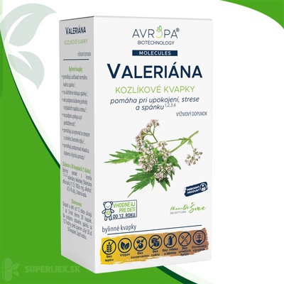 Avropa Valeriána Kozlík bylinné kvapky 50 ml
