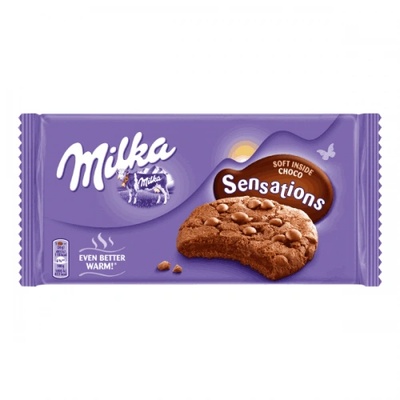 Бисквити Milka Sensationе cookie choco soft - меки 156гр