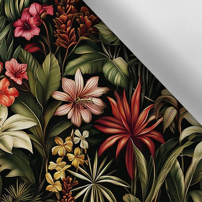 Takoy Látka s potiskem nepromokavý polyester TD/NS tropical Victoria
