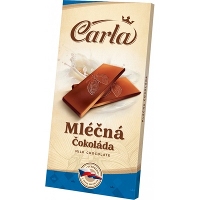 Carla Mléčná čokokoláda s lískovými oříšky 80 g