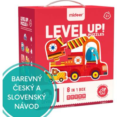 Mideer LEVEL UP! 01 Doprava 5v1 2 3 4 5 a 6 dílků