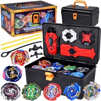 Velká sada vystřelovače 8 disků koblih GYRO spinner kufřík ZA5462
