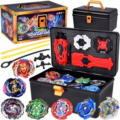 Velká sada vystřelovače 8 disků koblih GYRO spinner kufřík ZA5462