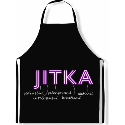 Impar Zástěra Ženská jména NEON Jitka