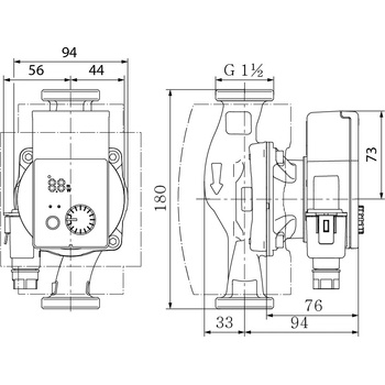 Wilo Yonos PICO-Z 25/0,5-6 180 4255418