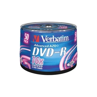 Verbatim DVD-R 4.7GB 16х cake 50бр