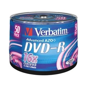 Verbatim DVD-R 4.7GB 16х cake 50бр
