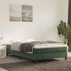 vidaXL Матрак с покет пружини 120 x 220 x 20 см Тъмнозелено (4016615)