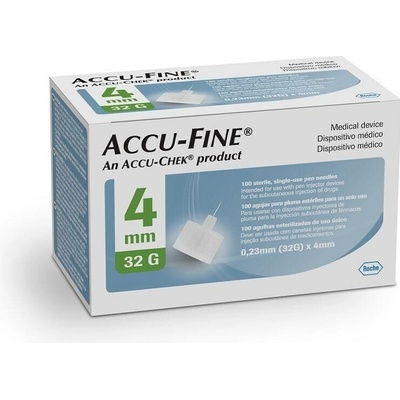 Accu-Fine jehly do inzulínového pera 32 G x 4 mm 100 ks – Zbozi.Blesk.cz