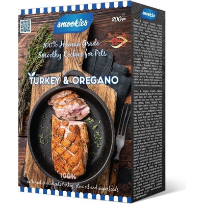SMOOKIES Premium TURKEY morčacie sušienky 100% human grade 200 g