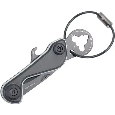 TROIKA Ключодържател Troika-PARCEL CUT & CART, титан (KTL30/TI)