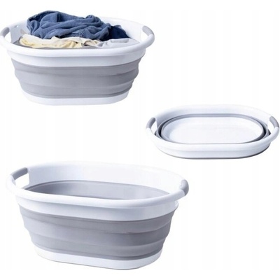 Miska Yoka Home bílá oválná 24 cm s uchy a protiskluzovými prvky