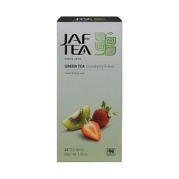 Jaftea Green Strawberry & Kiwi 25 x 2 g