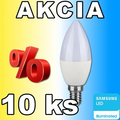 V-TAC PRO SAMSUNG LED žiarovka E14 C37 5,5W denná biela