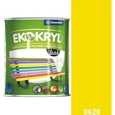 Chemolak Ekokryl lesk 0620 žltá 0,6L