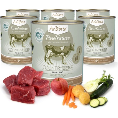 AniForte Pure Nature Hovädzie mäso s mrkvou 6 x 800 g