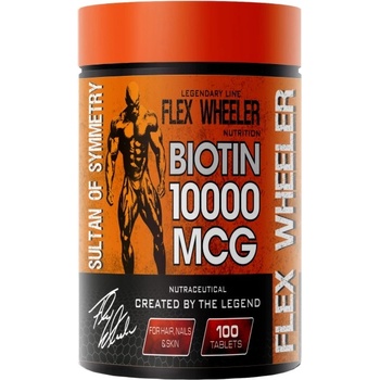Image 1 of Flex Wheeler Signature Series Biotin 10000 mcg [100 Таблетки]