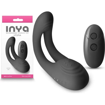 Image 1 of Вибратор за двойки с дистанционно, 15см. - INYA Utopia Black (NSTOYS0905)