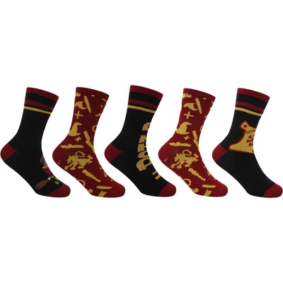 Детски чорапи Character Crew Sock 5pk Children - Hogwarts