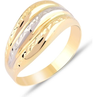 Lillian Vassago Prsten v kombinovaném zlatě s gravírem LLV06 GR207