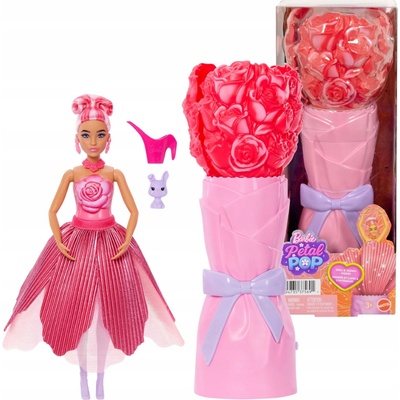 Mattel Barbie Petal POP Kvetinové prekvapenie červená ruža
