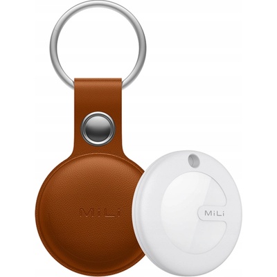 MiLi MiTag smart s koženou klíčenkou hnědá MI-HD-P16-BR