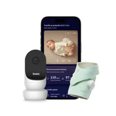 Owlet Dream Sock + Cam2 Bundle Mint / Chytrá ponožka + kamera (PSRHNNMIM) - Owlet Smart Sock 3 Original Mint a Cam 2 White