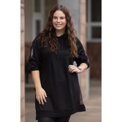 Wear oN COLLECTION Šaty s kapucí BIBI [53093] Černá