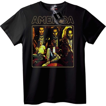 NOONEBRAND Тениска с лого на America Band - 2XL, Black