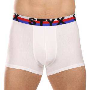 Styx Мъжки боксерки Styx спортен ластик бели триколор Styx | Byal | МЪЖЕ | XL