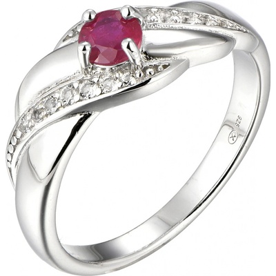 Brilio Silver stříbrný s rubínem Precious Stone SR08997D