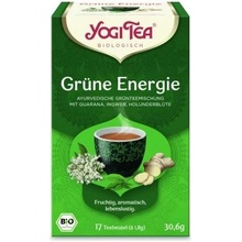 Yogi Tea Green Energy ajurvédsky zelený čaj s guaranou 17 x 1,8 g