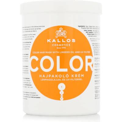 Kallos Kallos Color Hair Mask With Linseed Oil And UV Filtr 1000 ml