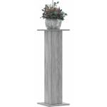 vidaXL Стойки за растения 2 бр сив сонома 30x30x95 см инженерно дърво (3307878)