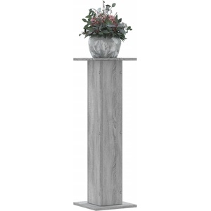 vidaXL Стойки за растения 2 бр сив сонома 30x30x95 см инженерно дърво (3307878)