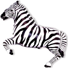 Balón fóliový 108 cm zebra čierna