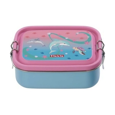 Step by Step Krabička na svačinu z nerezové oceli Sealife Box