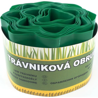 Okraj trávnika 9 m - 10 cm zelený